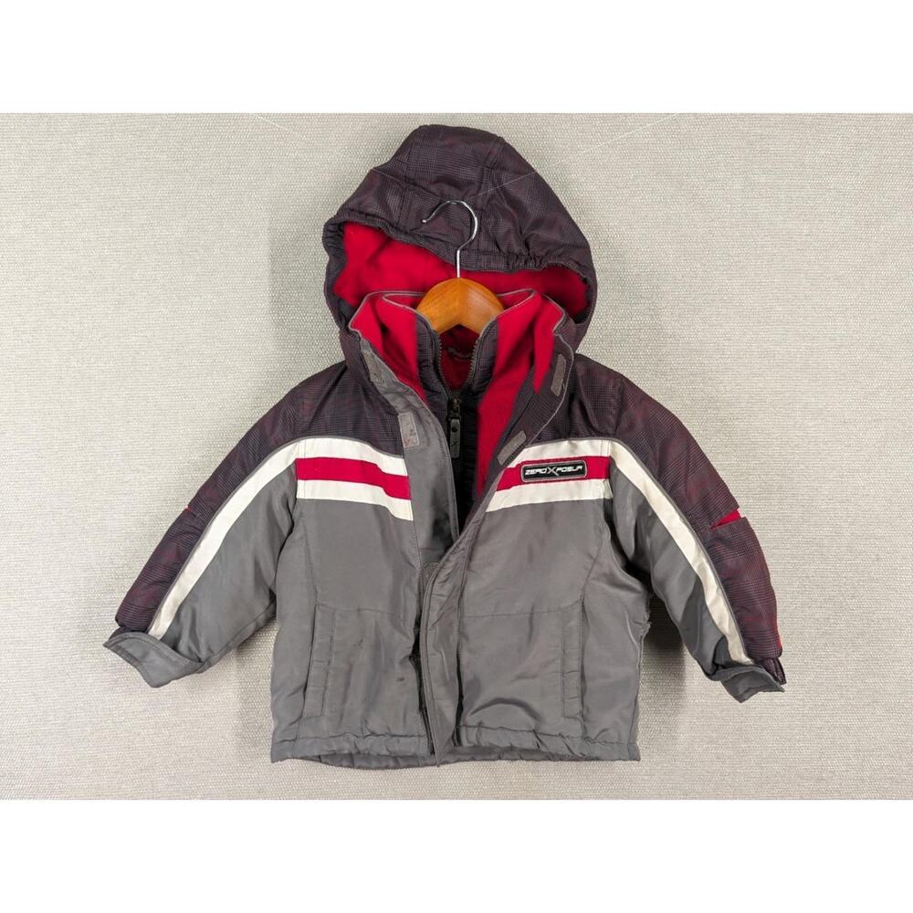 ZeroXPosur Boys Coat Size 3T Removable Hood -T0124